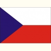 Flaga Czech. Naklejka.