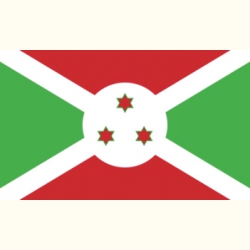 Flaga Burundi. Naklejka.
