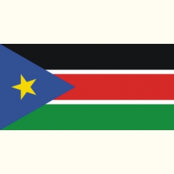 Flaga Sudanu Północnego. Naklejka.
