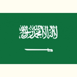 Flaga Arabii Saudyjskiej. Naklejka.