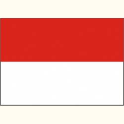 Flaga Indonezji Naklejka