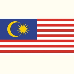 Flaga Malezji Nakllejka.