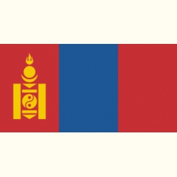 Flaga Mongolii. Naklejka