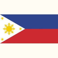 Flaga Filipin. Naklejka.