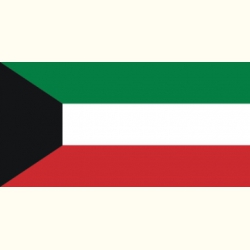 Flaga Kuwejtu Naklejka.