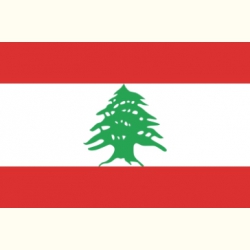Flaga Libanu Naklejka.