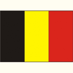 Flaga Belgii. Naklejka