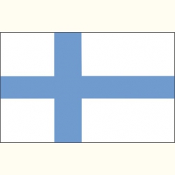 Flaga Finlandii. Naklejka.