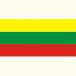 Flaga Litwy. Naklejka.