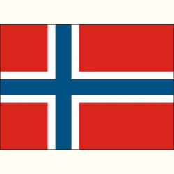 Flaga Norwegii. Naklejka