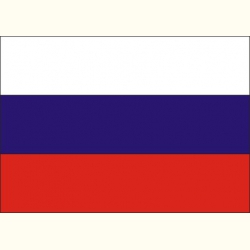 Flaga Rosji. Naklejka.