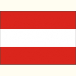 Flaga Austrii. Naklejka