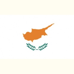 Flaga Cypru. Naklejka.