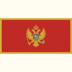 Flaga Czarnogóry. Naklejka.