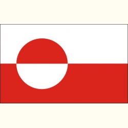 Flaga Grenlandii. Naklejka