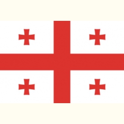 Flaga Gruzja. Naklejka.