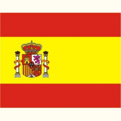 Flaga Hiszpanii. Naklejka.