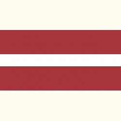 Flaga Łotwy. Naklejka.