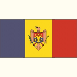 Flaga Mołdawii. Naklejka.