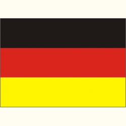 Flaga Niemiec. Naklejka.