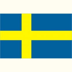 Flaga Szwecji. Naklejka.