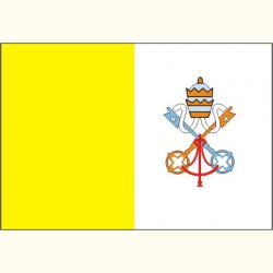 Flaga Watykanu. Naklejka.