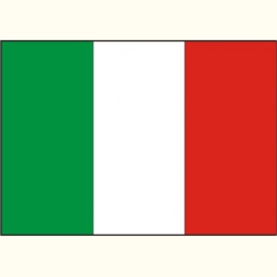 Flaga Włoch. Naklejka.