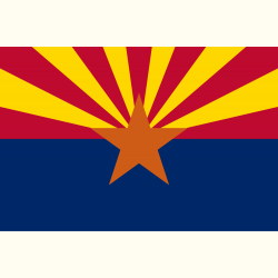 Flaga. Arizona.. Naklejka.