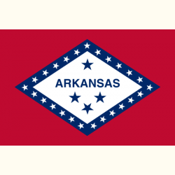 Flaga. Arkansas.. Naklejka.