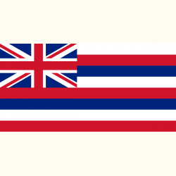 Flaga Hawaje. Naklejka.