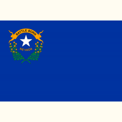 Flaga Nevada. Naklejka.