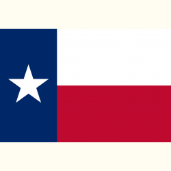 Flaga Teksas. Naklejka.
