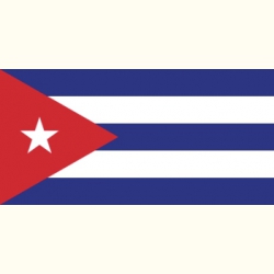 Flaga Kuby. Naklejka
