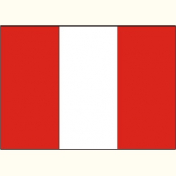 Flaga Peru. Naklejka