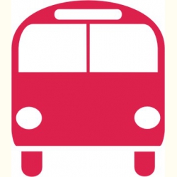 Autobus. Naklejka.