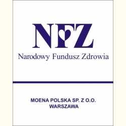 Logo NFZ - Tablica / naklejka NFZ.. Przykład.