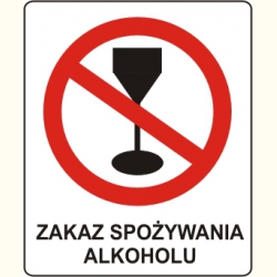 Zakaz spożywania alkoholu