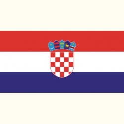 Flaga Chorwacja. Naklejka.